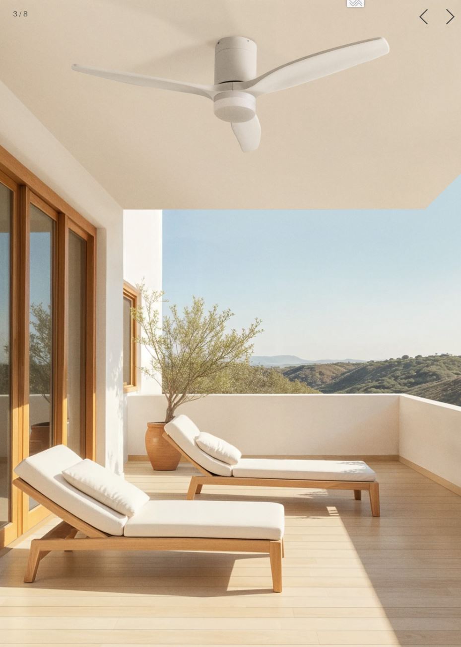 Create WIND CALM Silent ceiling fan (white)