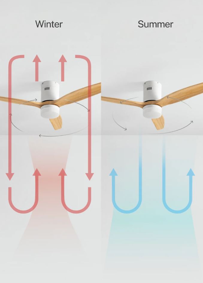 Create WIND CALM silent ceiling fan (light wood)